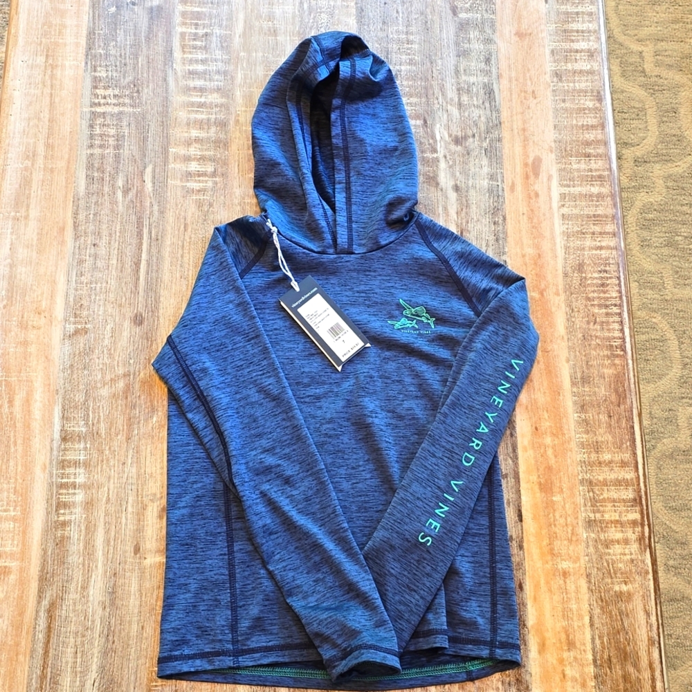 VINEYARD VINES Boy LS Performance fishing hoodie